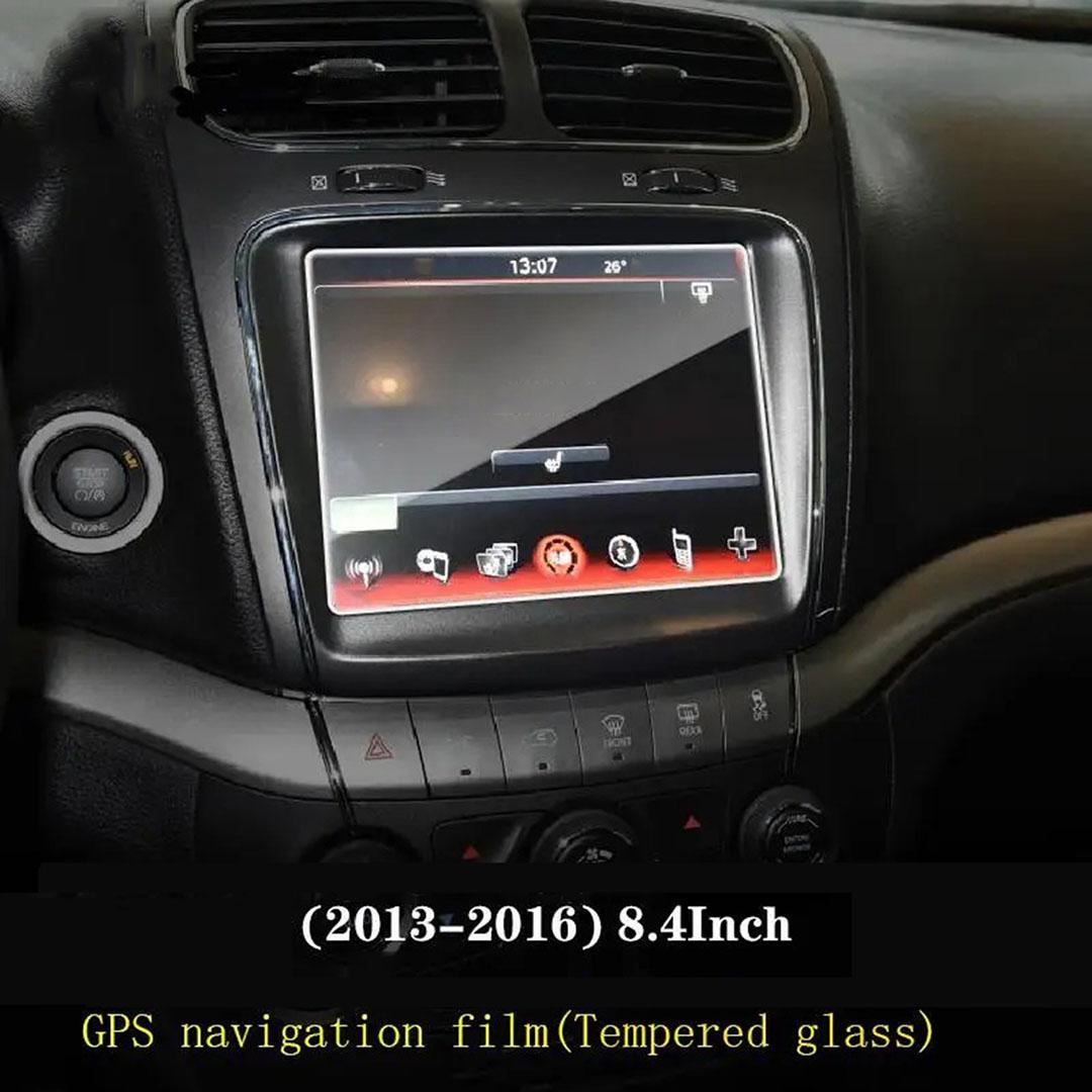 Dodge Journey 2013-2016 8.4 Inch Car GPS Navigation Tempered Glass Protector, Durable Screen Guard for Vehicle Dashboard Display