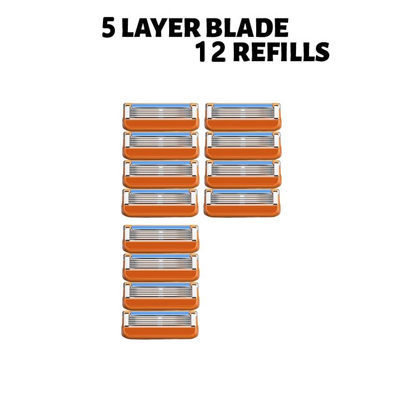 Men's manual shaver kit, blade material is safe and rust proof, easy to use and replace, high-quality material can be washed with water as a whole, classic men's shaving tool