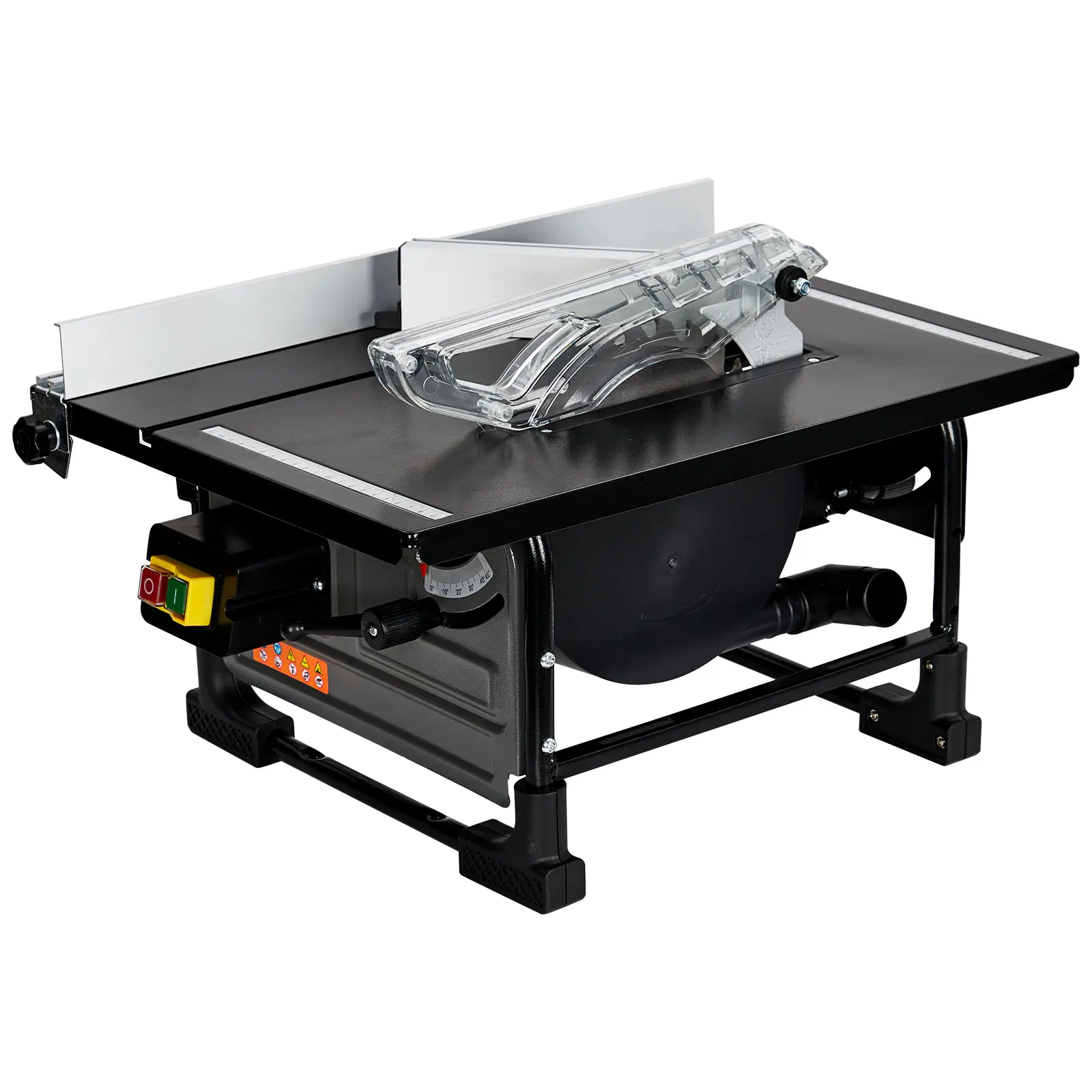 Portable 8-Inch Table Saw for Jobsite – 6.7-Amp Copper Motor, 3576RPM, 24T Blade, Sliding Miter Gauge, Compact Kit for DIY Woodworking and Furniture Making