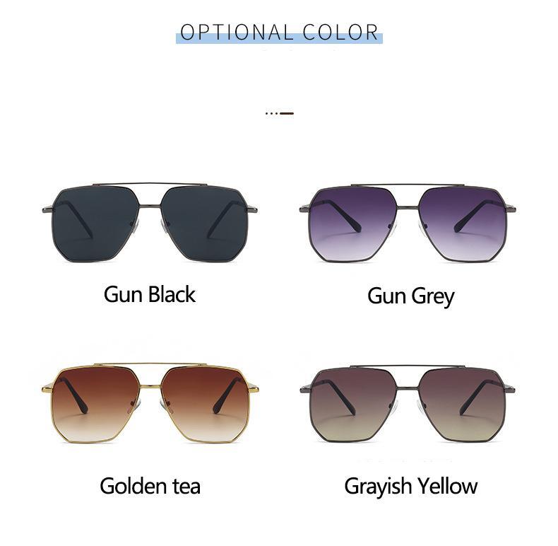 New Classic Pilot Sunglasses for Men & Women, UV400 Protection Metal Frame Mirror Lens Fashion Shades, Ideal for Driving Fishing Business Daily Leisure Summer Vibes