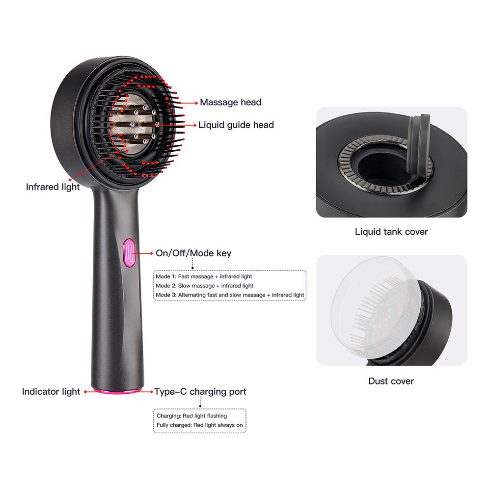 Electric Scalp Massager(with Gift Box), Handheld Hair Scalp Massager, Hair Scalp Massaging Comb, 3 Modes, Scalp Scrubber, Hair Massage Tool, Scalp Stimulator for Home & Travel Electric Scalp Massager(with Gift Box), Handheld Hair Scalp Massager, Hair Scalp Massaging Comb, 3 Modes, Scalp Scrubber, Hair Massage Tool, Scalp Stimulator for Home & Travel