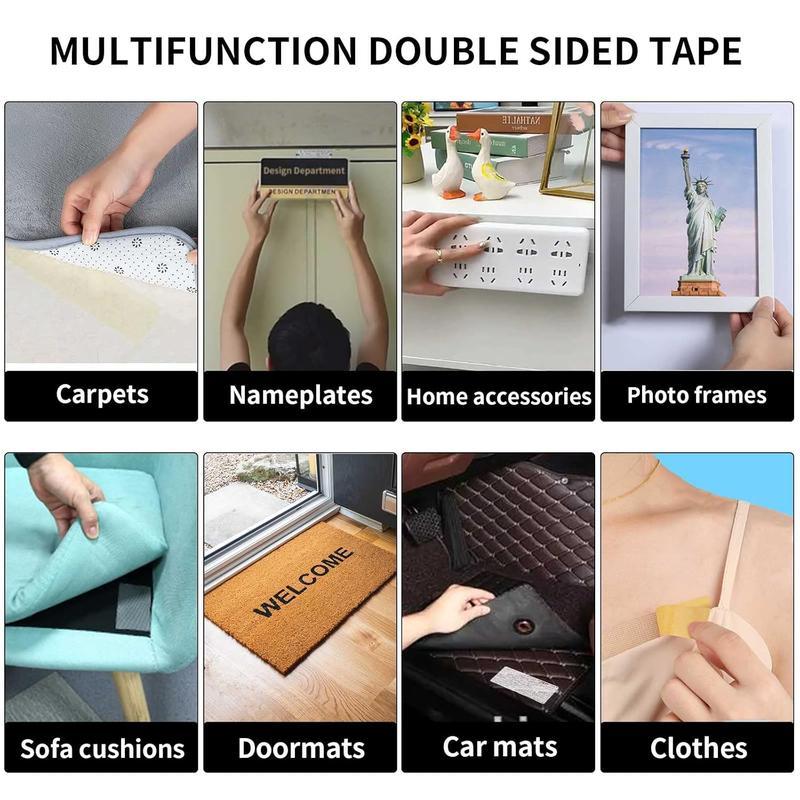 Transparent Cloth Mounting Tape Double Sided Heavy Duty for Carpet Hardwood Floors Area Rugs Mats Posters Wall Hanging 1.4inch x 33FT 10m Transparent Cloth Mounting Tape Double Sided Heavy Duty for Carpet Hardwood Floors Area Rugs Mats Posters Wall Hanging 1.4inch x 33FT 10m