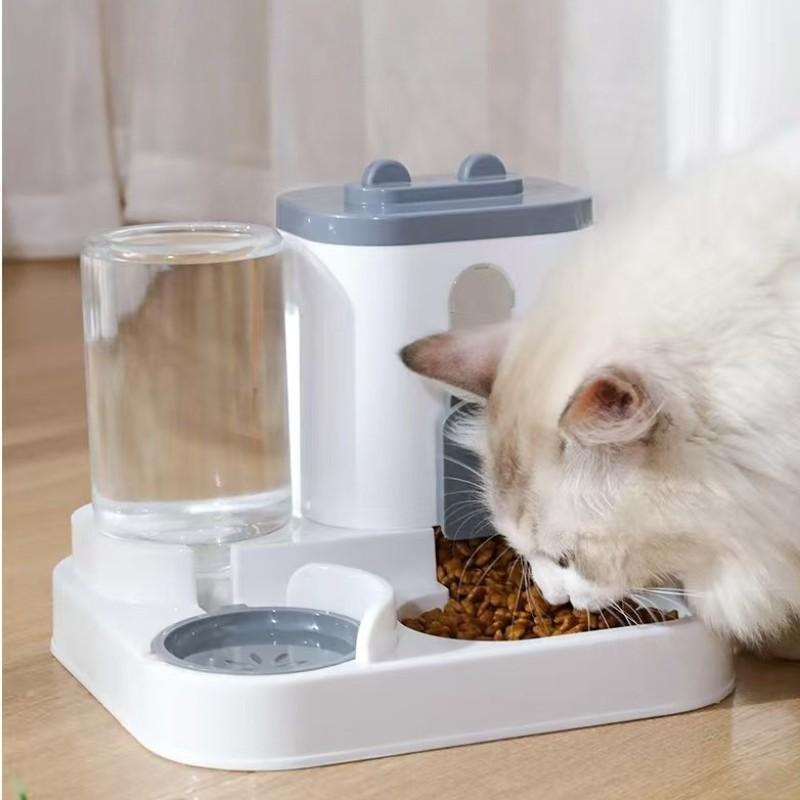 Durable Automatic Pet Feeder Water Dispenser Combo, Cat and Dog Use, Easy to Clean, Long-Lasting Design, Ideal for Home Use