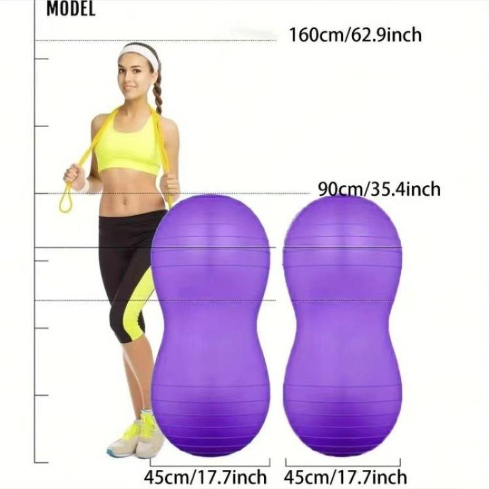 45cm Extra Thick Exercise Yoga Ball - Non-Slip & Durable, Includes Pump, High Weight Capacity & Burst-Resistant for Gym, Balance, Pregnancy, Pilates & Physical Therapy, Gym Equipment