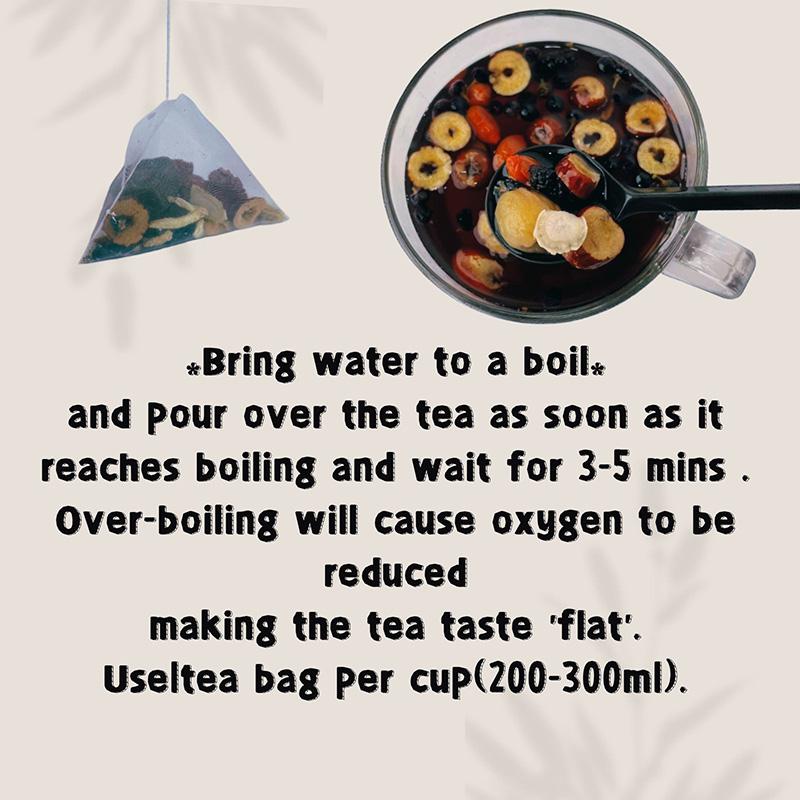 Ginseng Six-Component Tea, Kidney Tea, Healthy-Derian Tea, Red Dates and Mulberries Tea, Organic Kidney Purification Herbal Tea (suitable for both men and women to drink)