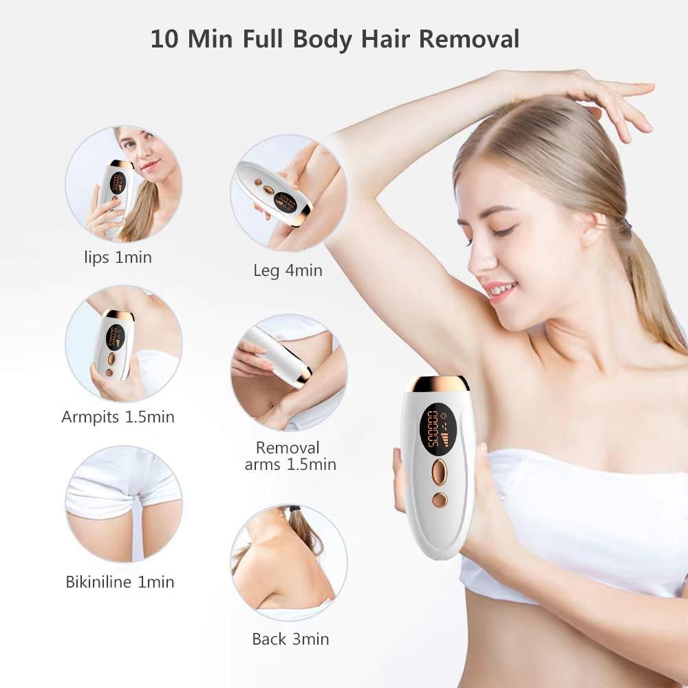 Professional Ipl Laser Hair Removal Machine, 999999 Flashes Painless Hair Remover for Women's Body, Face, Legs & Bikini Area, Epilator Hair