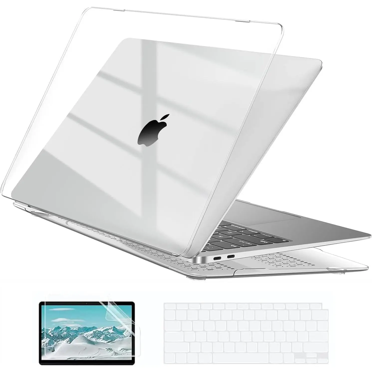 AveLife for Book Air 13.3 inch Case with Keyboard and Screen Protector| Ultra Thin and Transparent, Hard Compatible with Book Air 13.3 inch M1 Chip 2021-2018 with Retina Display frame laptop case Detachable Backlit Pad high heaven mayhem macbook