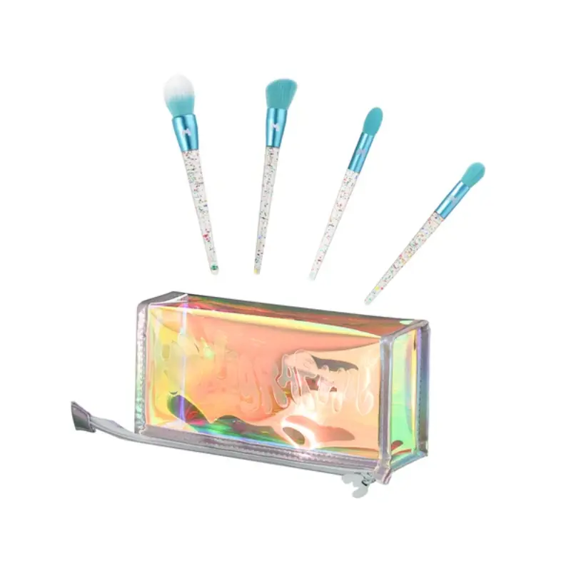 Prism 'N' Proper 4 Piece Face Brush Set & Bag