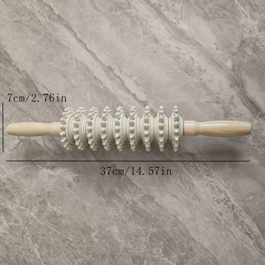 Full Body Roller Massage Yoga Stick, Leg Back Massager, Universal Neck Waist Wolf Tooth Arm Fitness Rod, Essential Workout Tool
