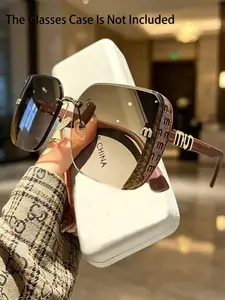 2026 New Unisex Large Frame Fashion Glasses, Retro Design for Daily Wear, Photography, Travel, Beach, All Seasons
