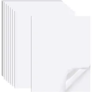 Matte Printable Sticker Paper for Inkjet & Laser Printers, 40 Sheets 8.5"x11'' Full Sheet Letter Size Matte Adhesive Label Sticker Printer Paper