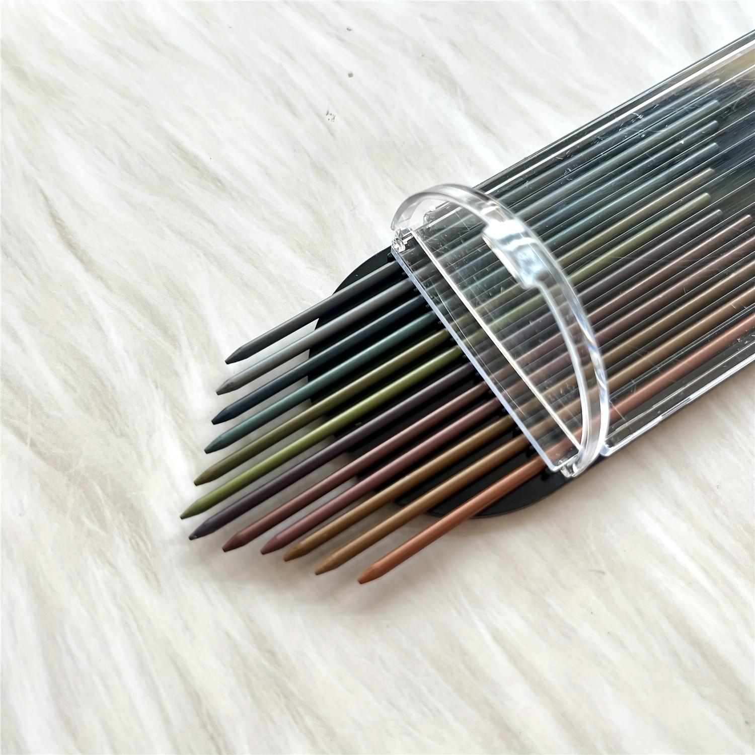 [Colored Lead Refills] Dededepraise 12/24 color 2.0mm lead.Standard,portrait,macaron,retro colored lead.Uniquely Colored Lead Refills.2.0mm lead Portable Packaging
