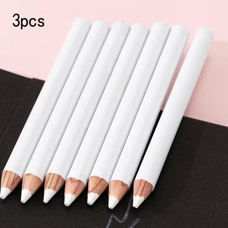 High Visibility White Tailor Chalk Pencils 3pcs, Easy Erasable Fabric Marking Tools, Sewing Supplies, Ideal for Sewing and Garment Making, Perfect for Beginners