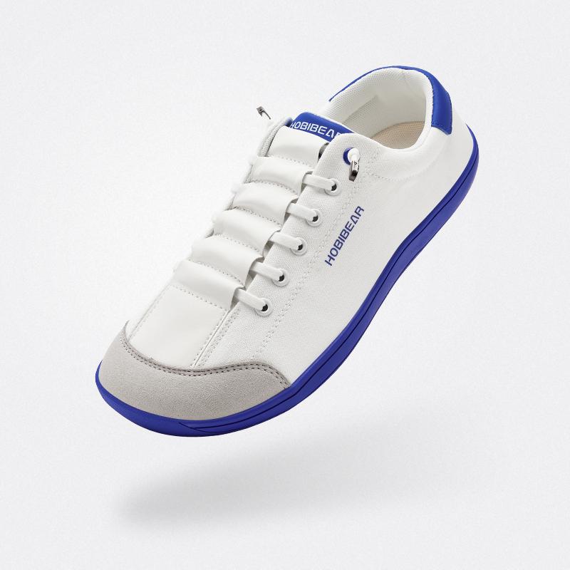 HOBIBEAR Barefoot Minimalist Shoes Womens Mens | Zero Drop | Wide Width Canvas Slip-on Shoes  Fashion Sneaker