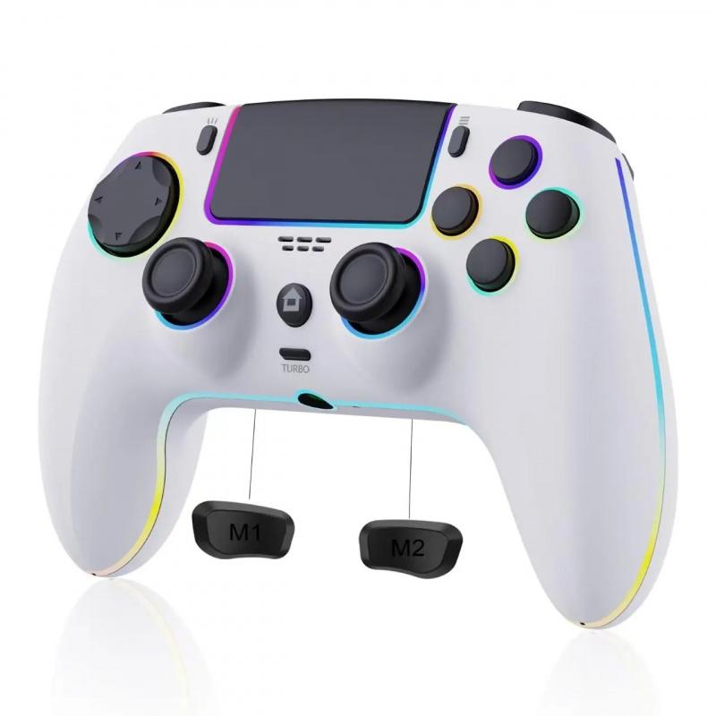 Wireless Hall PS5/PRO No Stick Drift Controller for PS5, PC, Mac, Steam Deck & Mobile - Bluetooth 5.0 Gamepad with Hall Effect Sticks, Touchpad, 6-Axis Gyro, Turbo,3.5mm Jack & Charging Cable