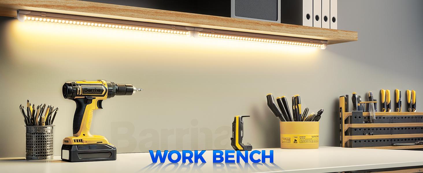 Barrina T8 LED Shop Light 2FT, 20W 3000LM 3000K, V Shape Integrated LED Lighting for Garage, Warehouse, Workshop, ETL Listed, 2 Packs