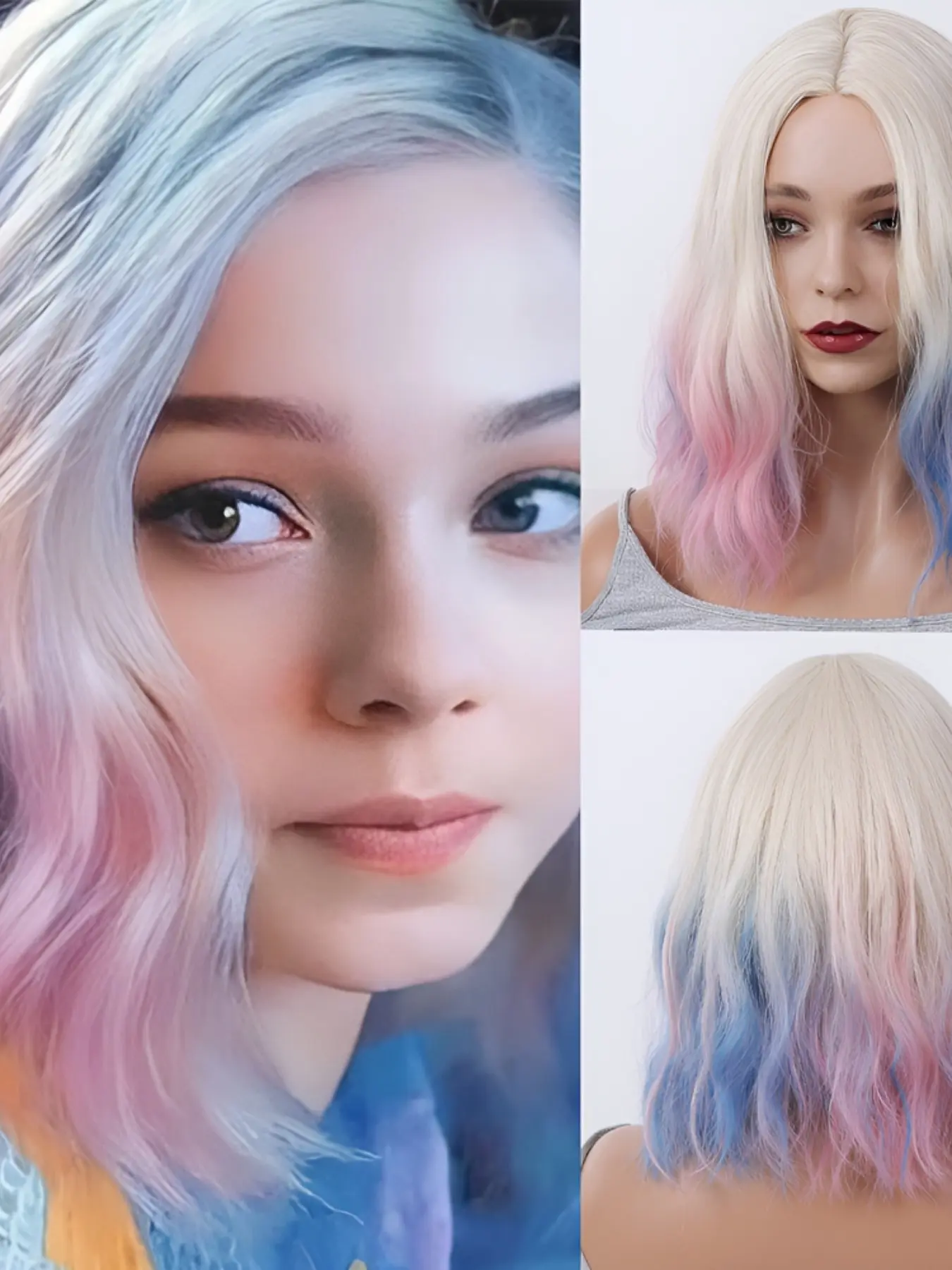 Wednesday Enid Sinclair Cosplay Wig, Fashion Short Curly Synthetic Full Head Wig, Heat Resistant Hair Wig for Carnival Halloween Cosplay Costume