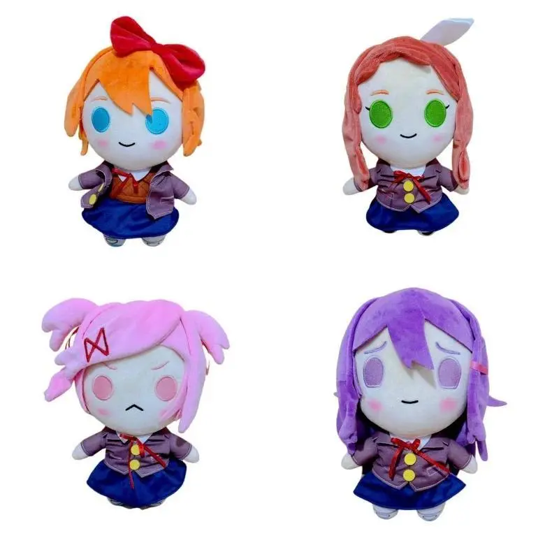 2026 Hot selling toys New 25cm Game Doki Doki Literary Club Plush Toy Anime Cosplay Monika Natsuki Sayori Yuri Doll Internet-famous toy