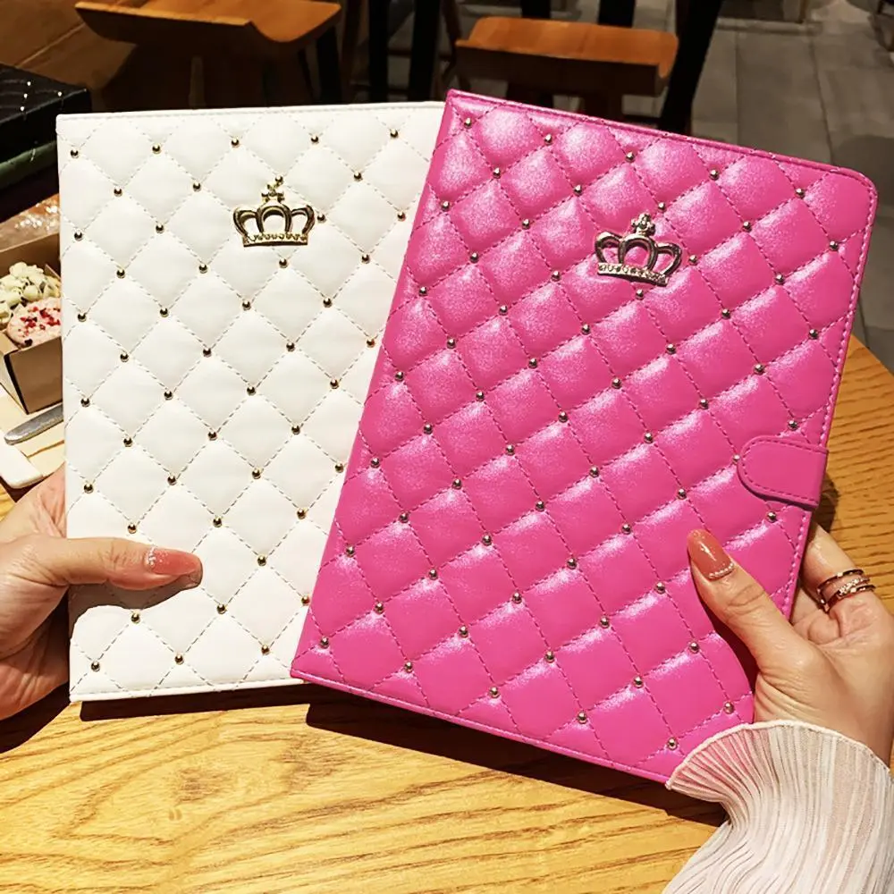 Funda Case for iPad 7th 8th 9th 10th Gen iPad Air4 Air5 iPad Pro11 Air11 A16 Lambskin Stand Smart Case iPad 9.7 2017 2018 Coque