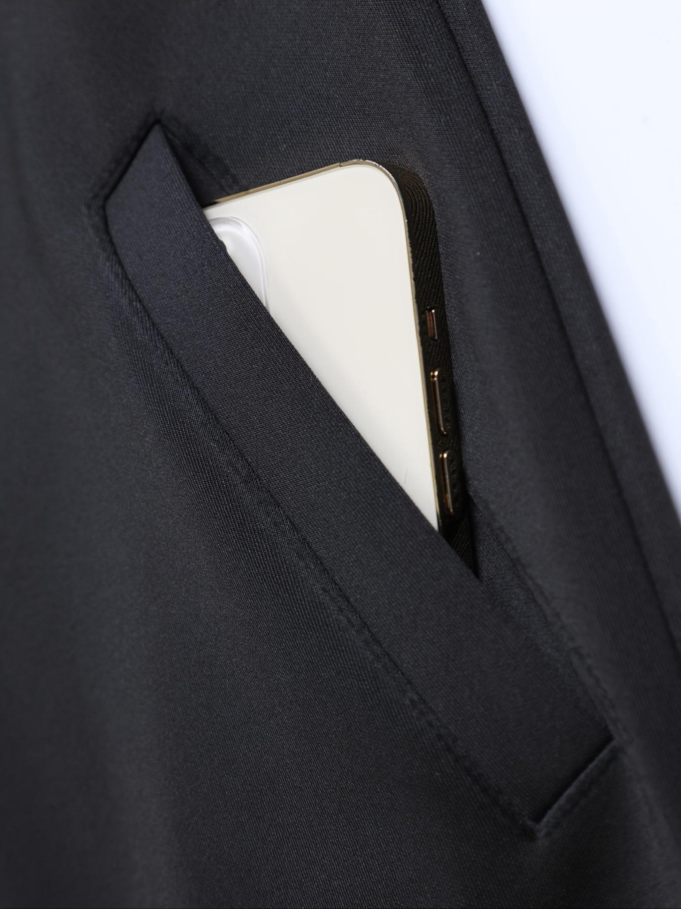 Men's Eagle Champion Pattern Fitted Pilot Jacket, Stand Collar Zipper Casual Outdoor Jacket with Pockets, Fall Winter Washable Sport Style