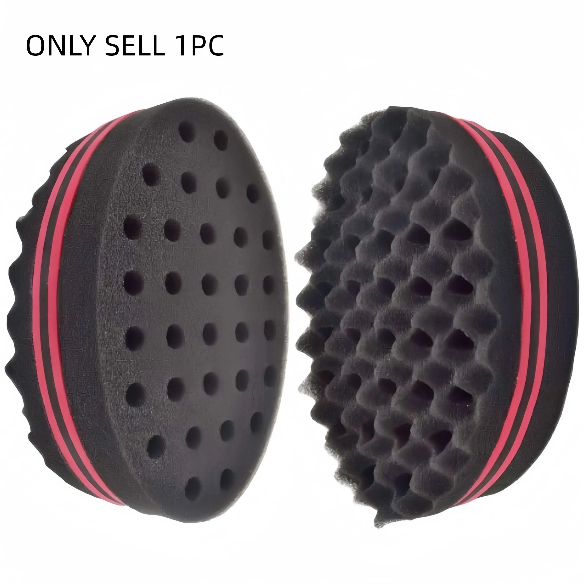 Double-sided Hair Sponge Brush, 1 Count Magic Hair Brush, Curling Brush, Hair Styling Tool for Twisting Curly Hair, Wavy Hair, Easily Create African Hairstyles