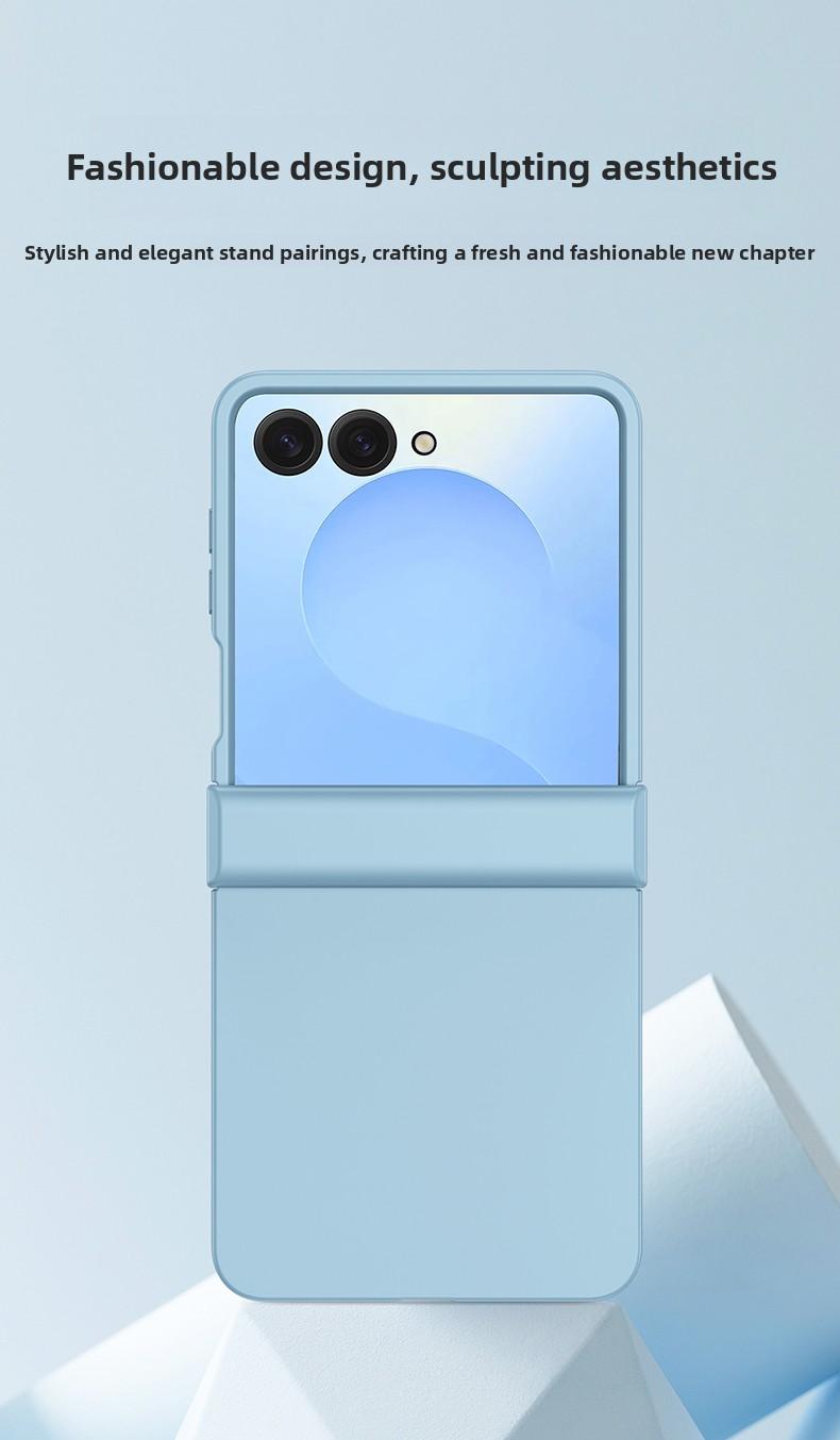 Candy-colored protective phone case Cover with hinge, hard PC back panel to protect the phone. Suitable for Samsung Galaxy Z Flip7, Z Flip7FE, Z Flip6, Z Flip5.