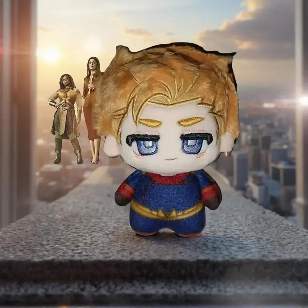10cm The Boys Superheroes Plush Pendant - Homelander & The Deep Stuffed Toy, Fans' Collectible, Xmas Gift Present