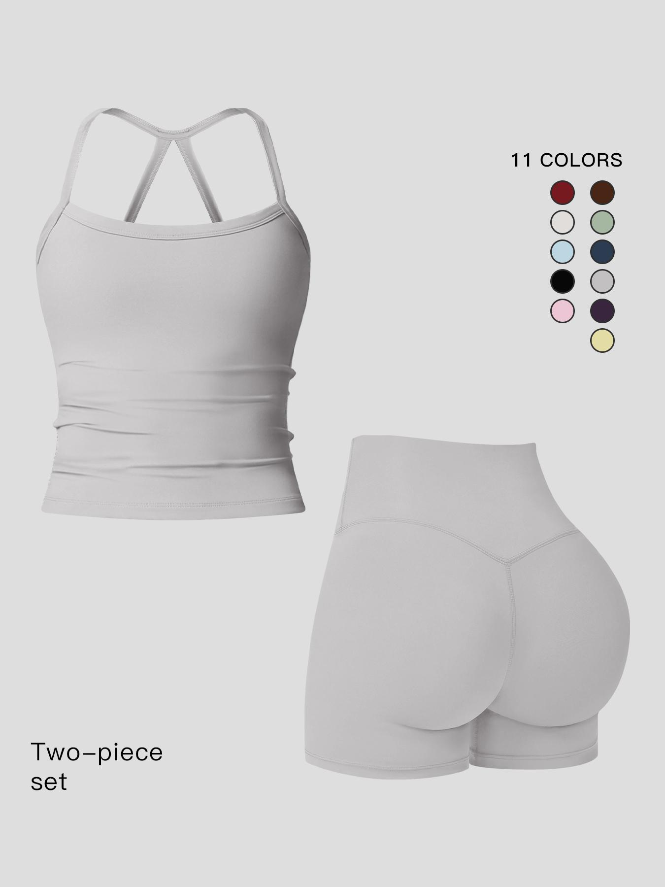 Women's Quick-Dry Yoga Set, Tight-Fitting Fleece Lined Activewear, Winter Outdoor Running Sports Suit, European Style Workout, Workout Running Clothes, Sports Fitness Wear