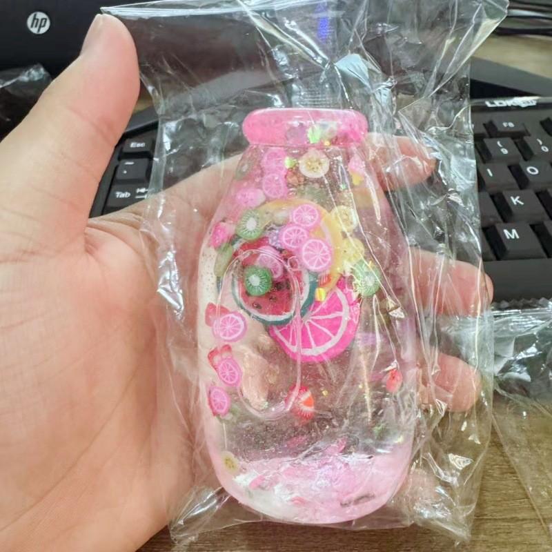 Maltose Drifting Bottle Pinch Music, Colorful Glitter Bottle, Slow Rebound Stress Relief, Decompression Squeeze, Creative Toy for Fun and Relaxation