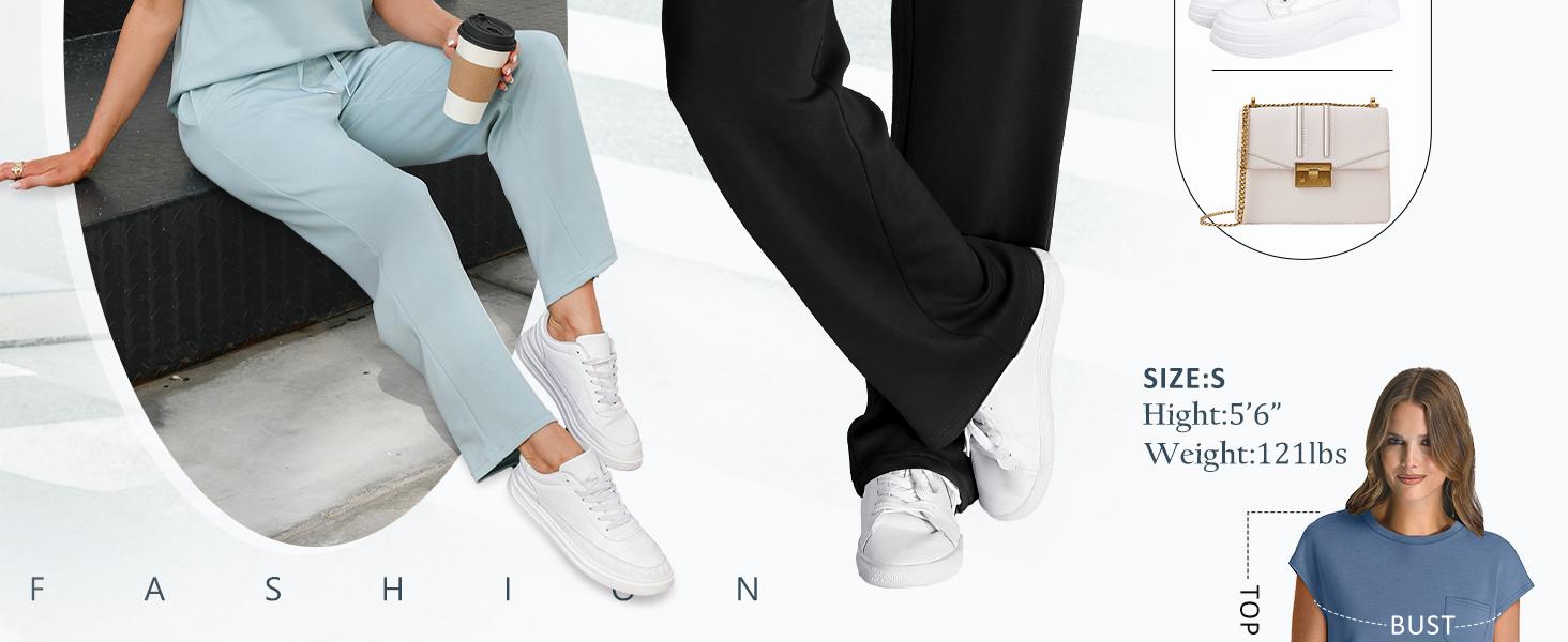 OFEEFAN 2 Piece Sets for Women Casual Summer Travel Vacation Outfits Cap Sleeve Lounge Set Chic Crewneck Soft Silky Breathable Clothes SpringStatements