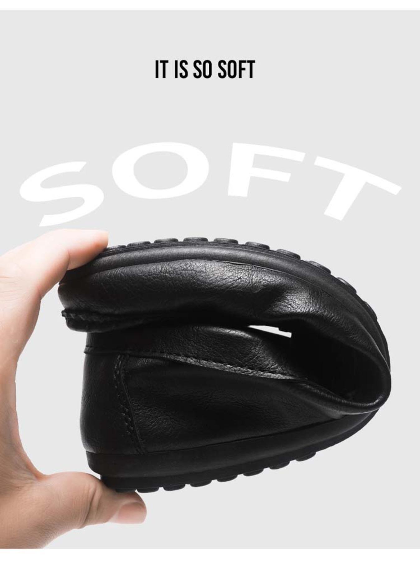 2026 New Spring and Summer Collection for Men, British Style Soft Leather Penny Loafers, Wear-resistant and Non-slip, Ideal for Commute, Driving and Daily Wear, Slip-on Lazy Loafers