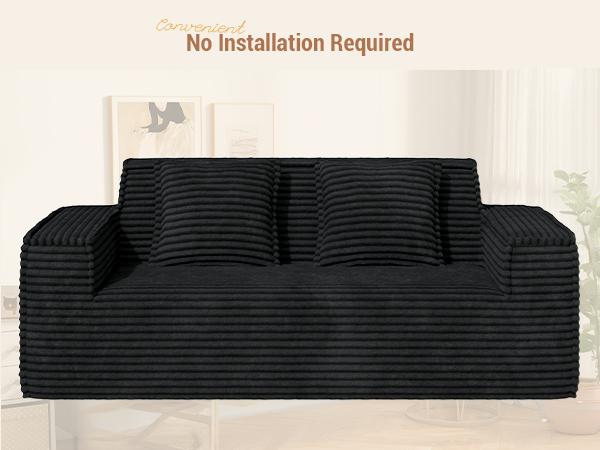 75'' Cloud Loveseat Sofa, No Assembly Required Comfy Deep Seat Couches 1 pcs for Living Room, Bedroom, Apartment 75'' Cloud Loveseat Sofa, No Assembly Required Comfy Deep Seat Couches 1 pcs for Living Room, Bedroom, Apartment