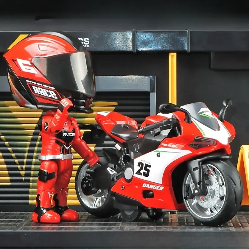 Ducati Red + Rider Red