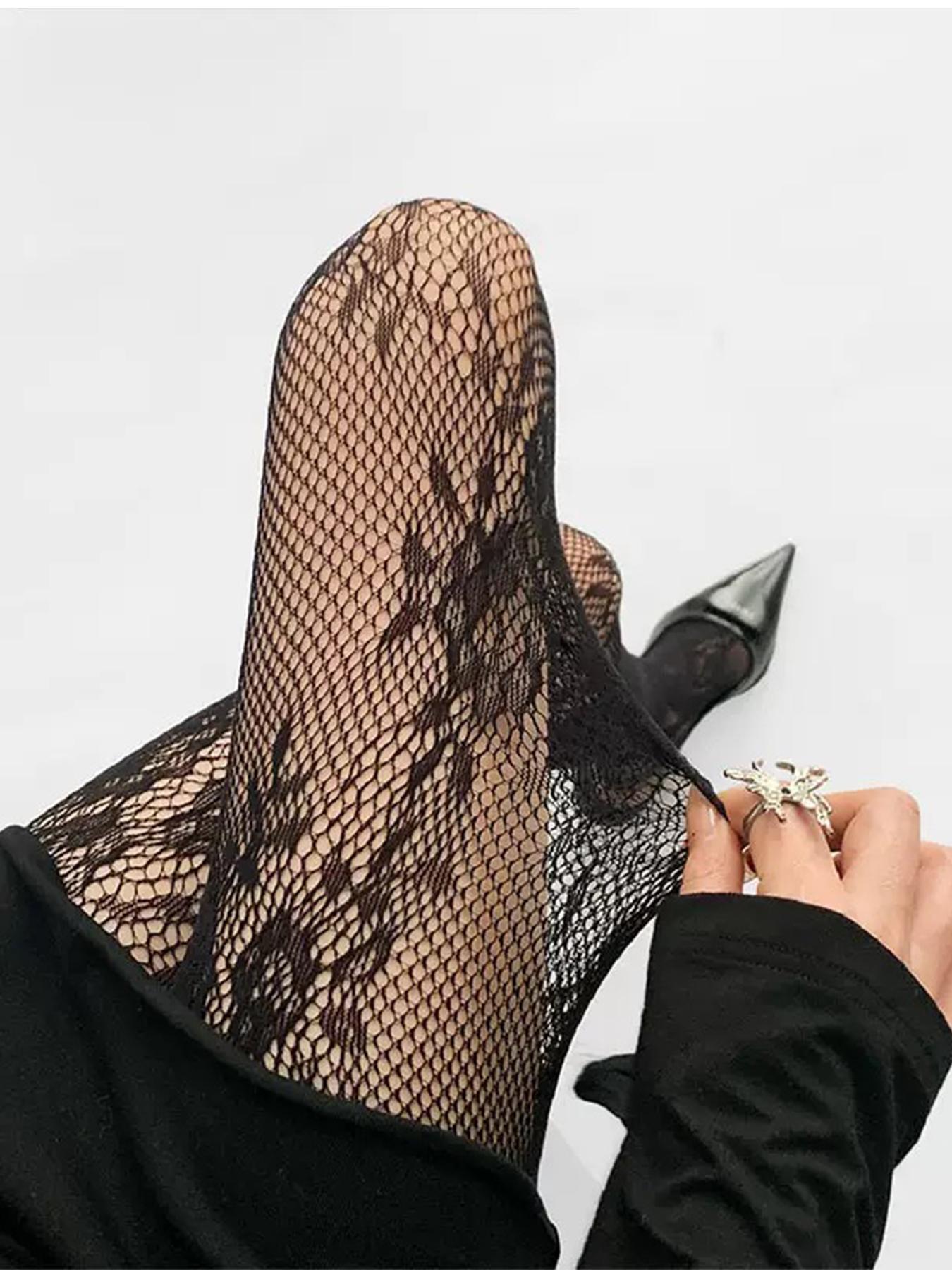 Women's High Elasticity Fishnet Stockings, & Wine Colors, Perfect for Spring & Fall Daily Wear, Comfortable Design