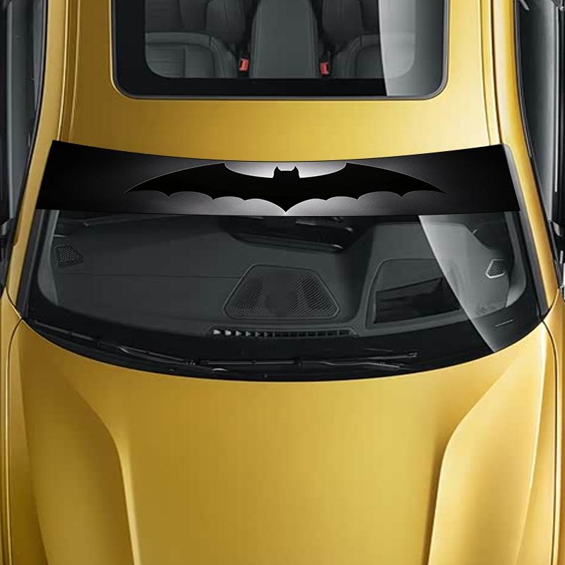 1-Piece Cool Black Bat Pattern Sticker - Waterproof and Scratch Resistant Vinyl Car Sticker - Self-Adhesive Vehicle Exterior/Interior, Laptop, Personalized Trim - Easy to Apply, No Residue Removal - Car Decals for Cars, Trucks, SUVs, Motorcycles