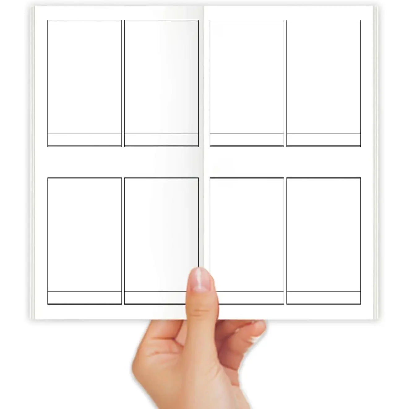 Regular Size Travelers Notebook Refill Pack - 30 Sheets Small Storyboard Paper Inserts, 4.25"x8.25", Journaling Organizers for Pocket TN Journals, Planners