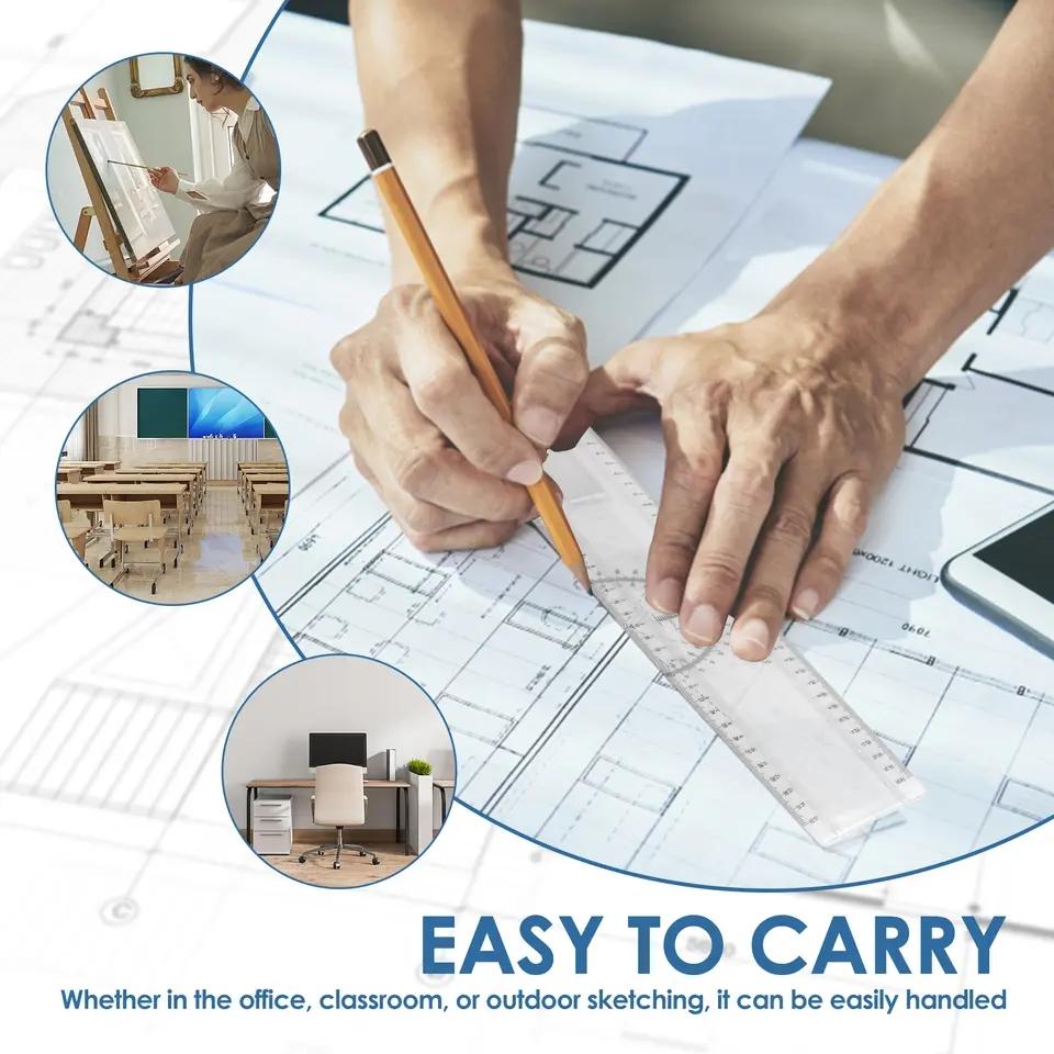 A4 Drawing Board, Multi-Functional Sketching Table with Clear Adjustable Measurement System, Compact Design for Artists