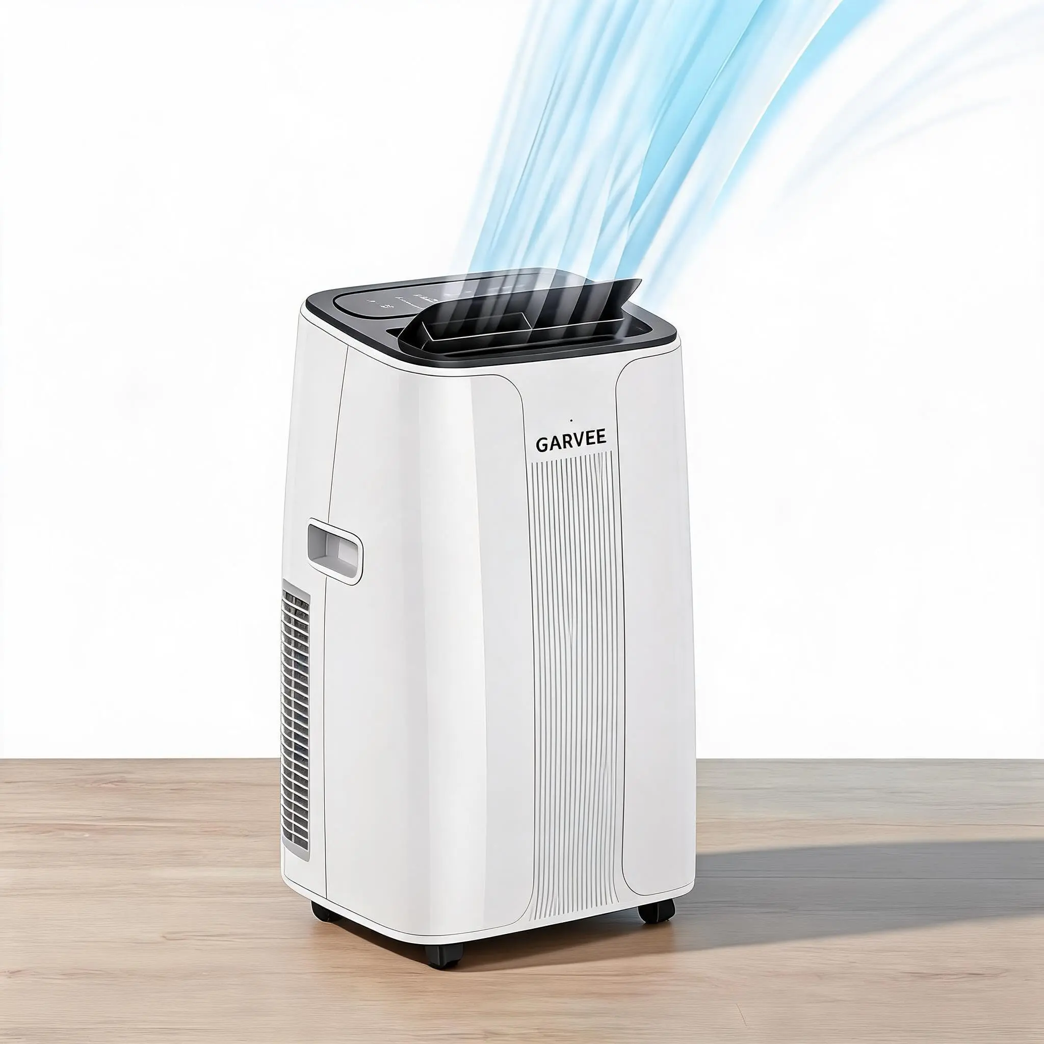GARVEE Smart Portable Air Conditioner 14,000 BTU with Fast Cooling, Dehumidifier, Fan, Air Purification, 24h Timer, Remote/App/Alexa Control, LCD Display, Quiet Operation for Rooms up to 850 Sq.Ft, Child Lock