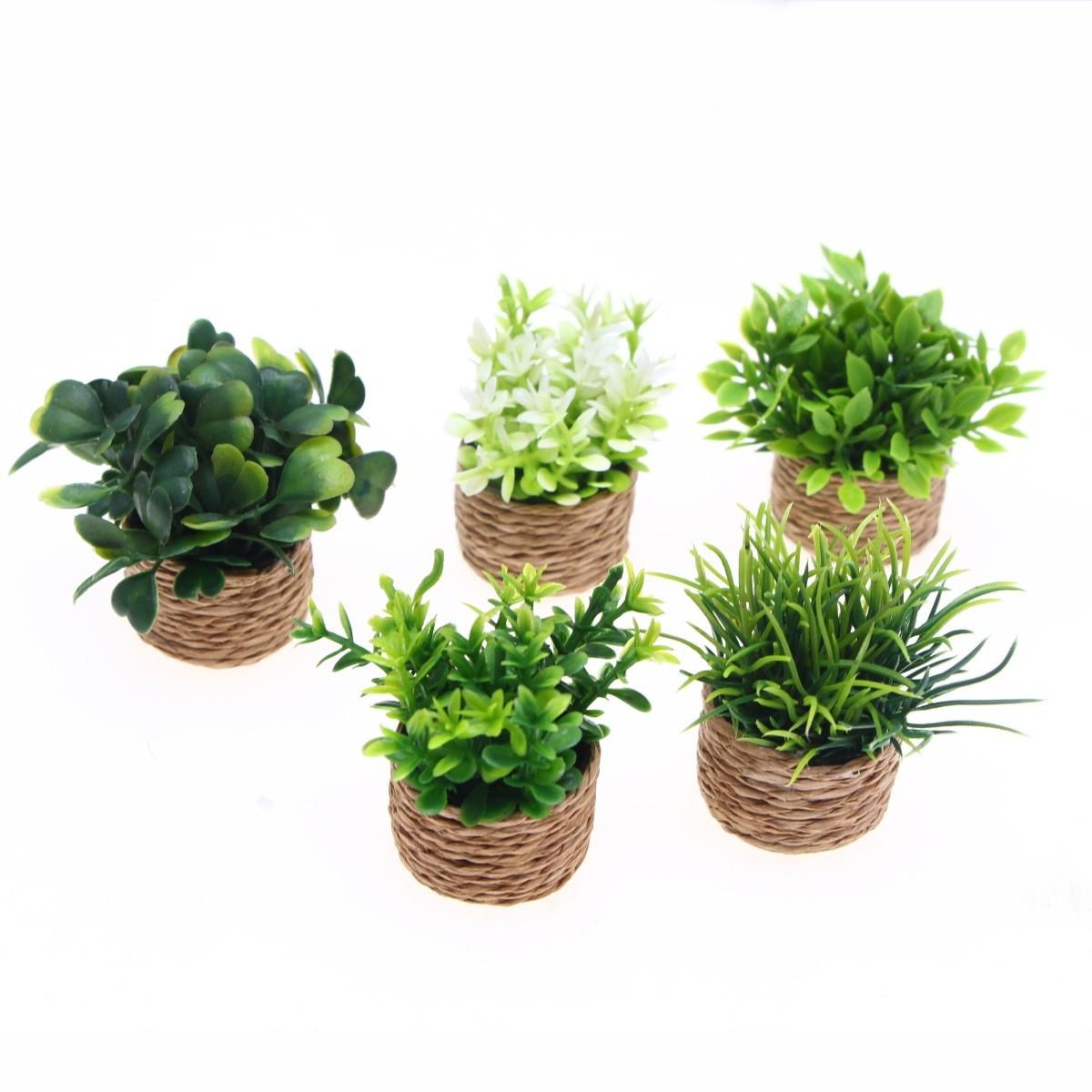 Mini Realistic Plant Pot Decorative Item, Indoor Car Decoration, Miniature Scene Props Model, Photography Accessories