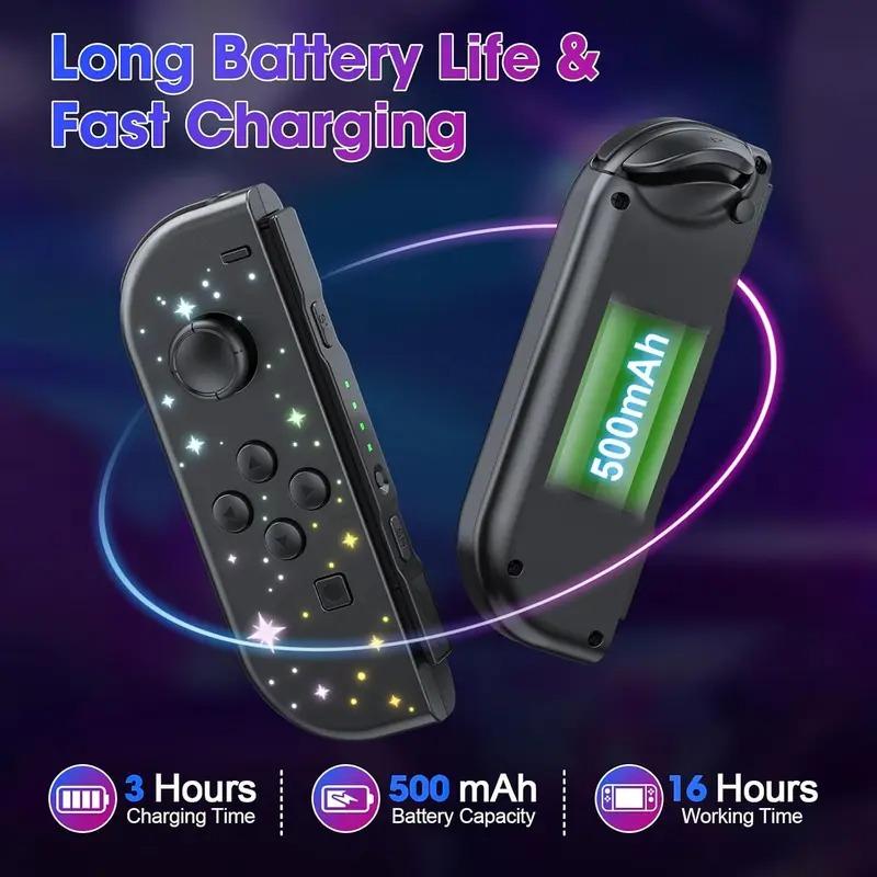 New 2026 Game Controller for Switch, Dual Vibration/wake-Up Function, Replacement Controller for Switch/lite/oled, Gaming Accessories