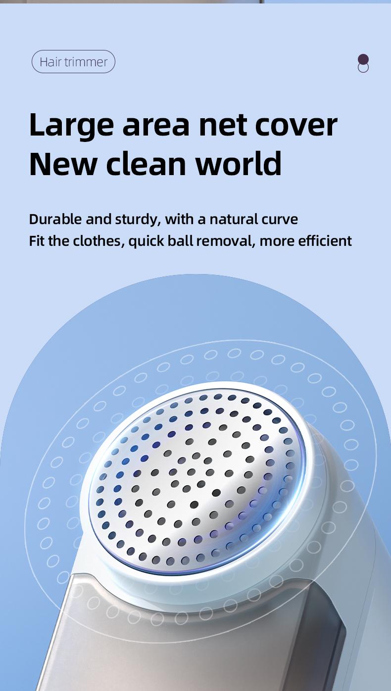 2026 Upgraded Electric Fabric Lint Remover for Clothes - Eliminates Static - Efficient and Convenient Fabric Shaver, Portable USB Rechargeable, Suitable for Sweatshirts, Blankets, Curtains, Carpets, Furniture, and Bedding