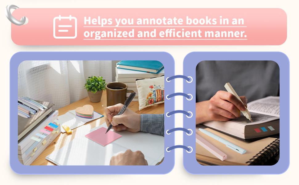 Christmas Gifts Bible Study Supplies 45Pack Aesthetic Annotation Kit with Pencil Case Black Gel Pens Highlighters Transparent Sticky Notes Index Tab School Stationery Set for College Teenagers Student Teacher Girly Daughter Women