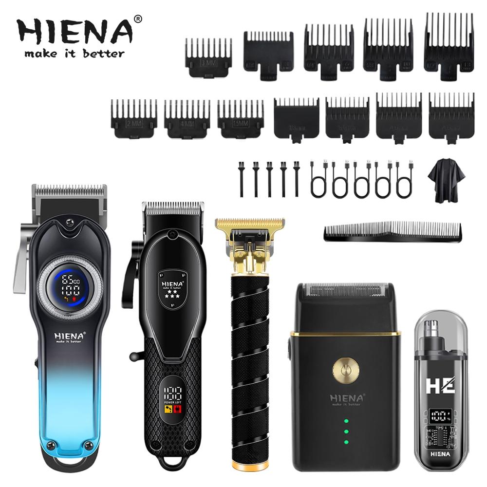 5-piece men's professional hair clipper suit, professional men's haircut suit, long hair trimmer, Cordless hair clipper, wireless USB charging hair clipper, the ideal choice to meet your nursing needs.