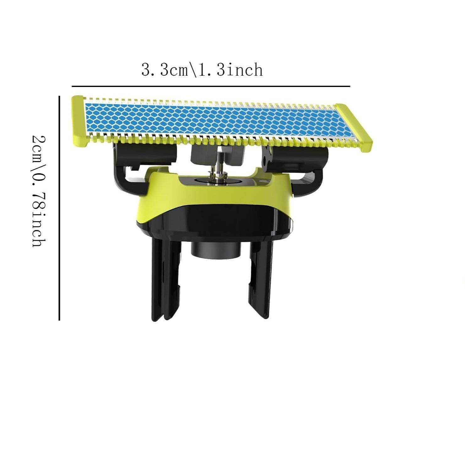 Electric Shaver Head and Trimmer T-Type Replacement Blades, Anti-Friction Shaving Blades, Compatible with Oneblade Qp210/50, Perfect Gift for Men