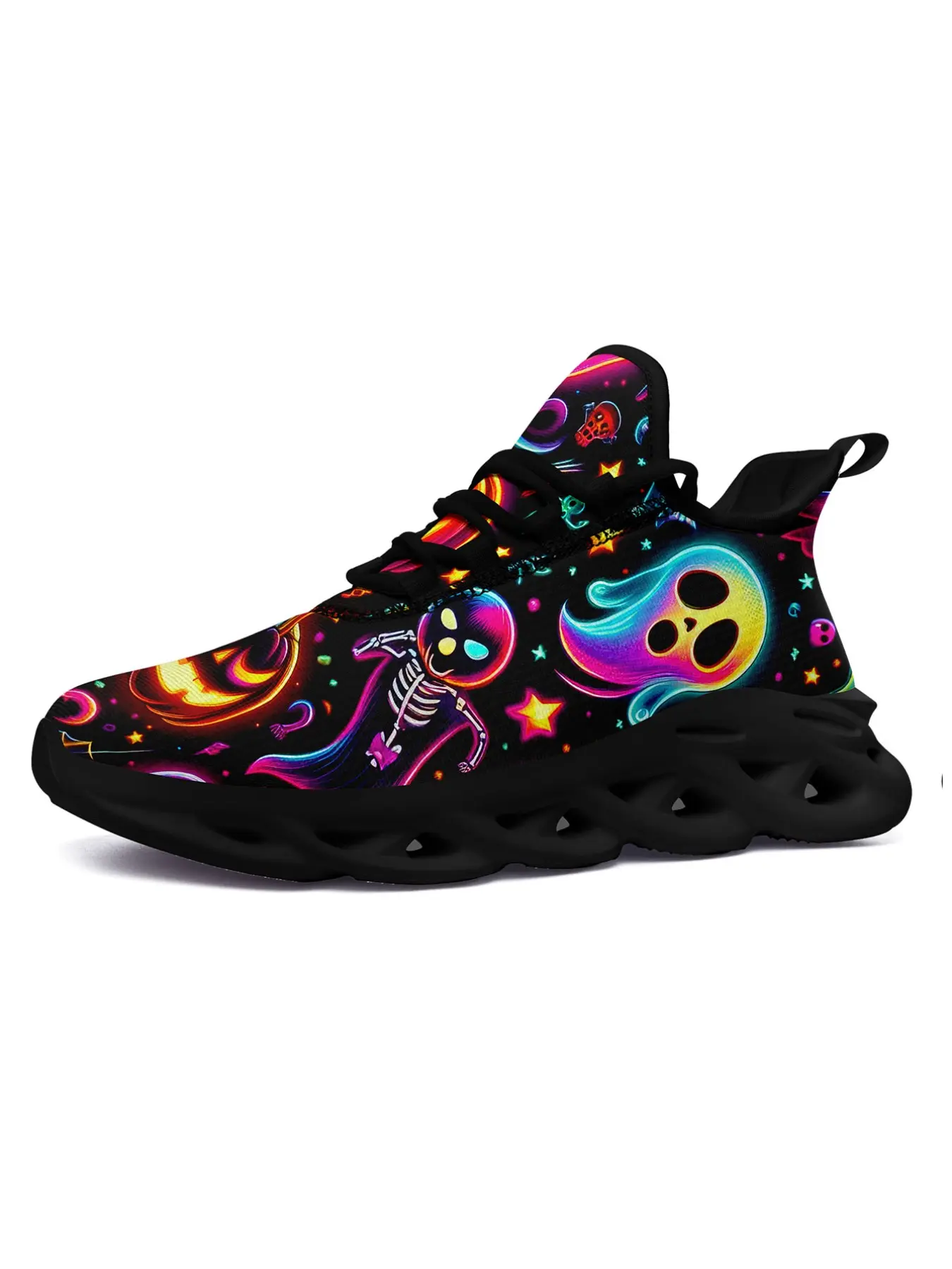 Women's Halloween Casual Shoes Unisex Skull Pumpkin Print Party Street Daily Travel Footwear WIDE FIT PLUS SIZE