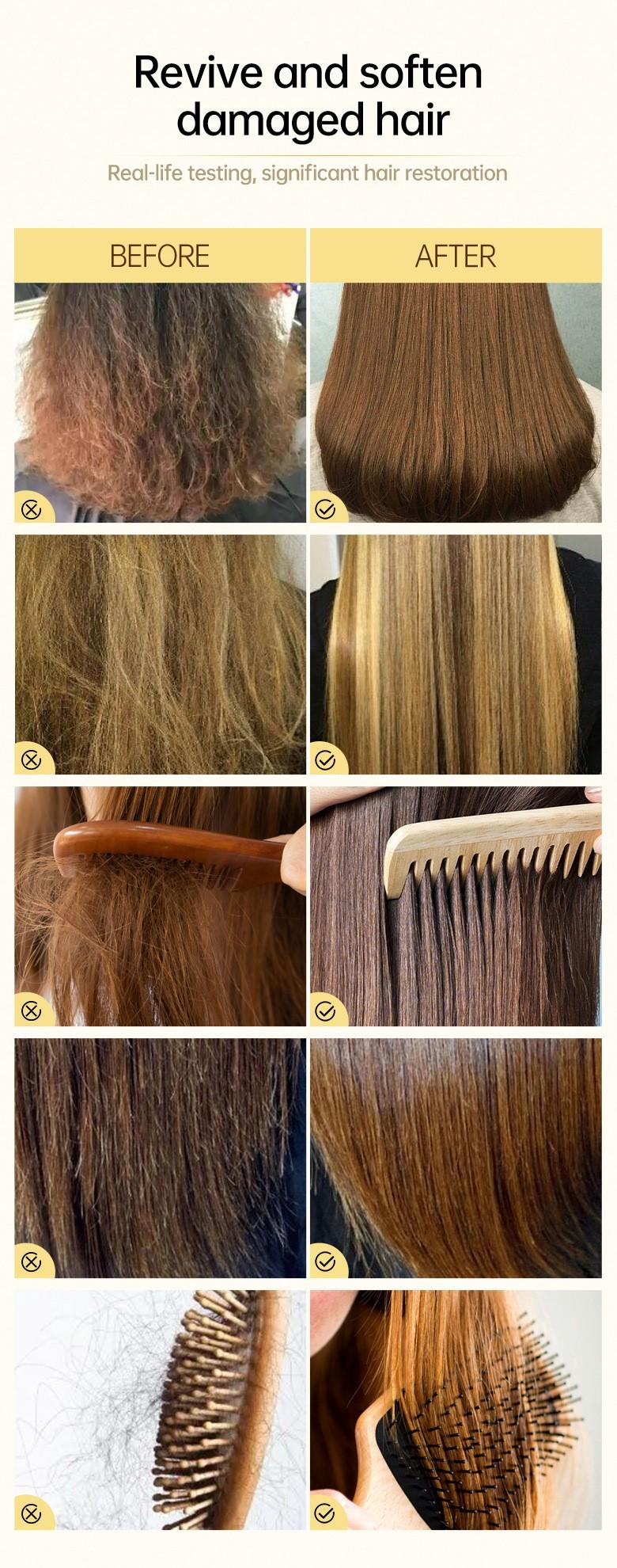 Hair Mask Conditioner, 1 Box No Steaming & No Washing Hair Mask, Hair Care & Styling Product for Dry & Damaged Hair, Hair Care Product for Women & Men, Shampoo