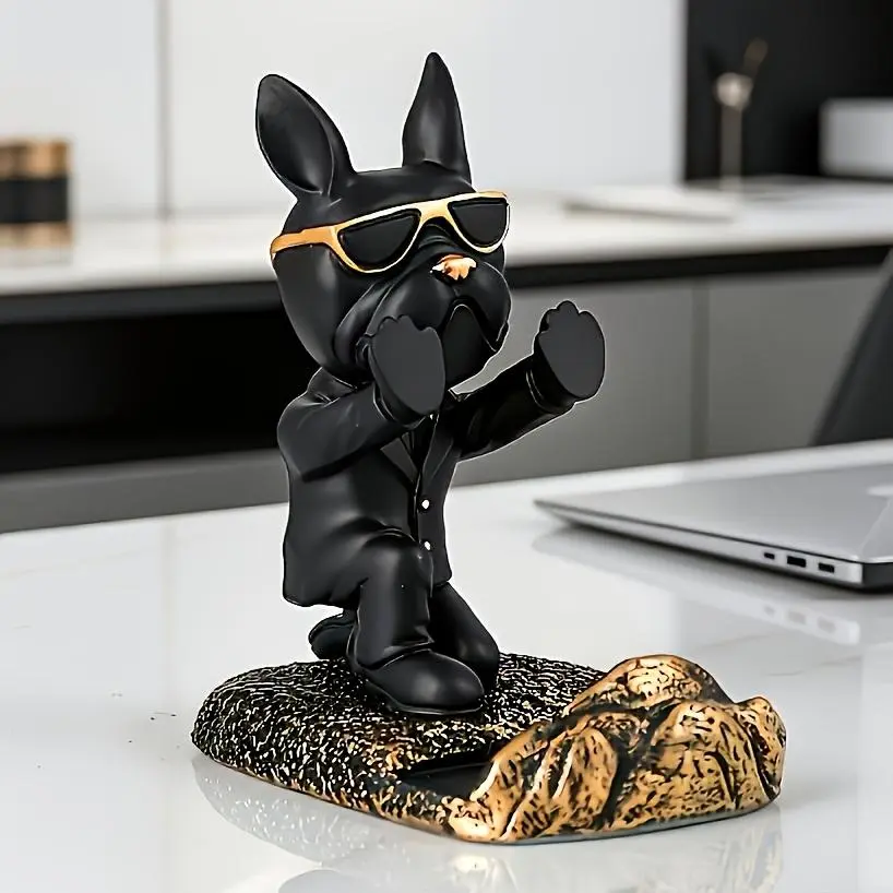 Personalized Engraved Decorative Phone Stand, Custom Text Figurine Shaped Device Holder, Office Bedroom Desk Ornament Gift, Laser Engraving Multi Angle Universal Cellphone Support Rack