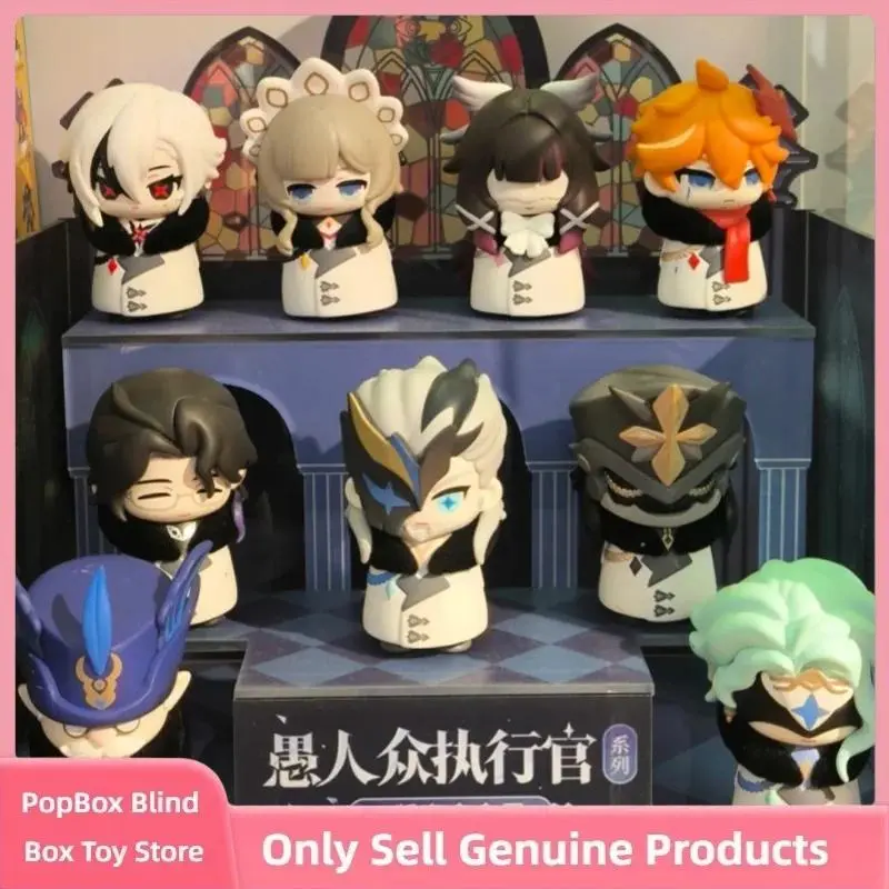 Hot Suplay Genshin Fatui Harbinger Series Blind Box Mihoyo Game Figure Trendy Desktop Decor Ornaments Model Toy Mystery Box Gift