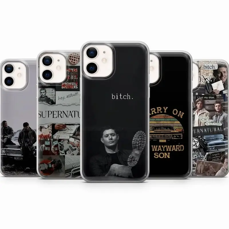 Supernatural Phone Case Hunters Winchester Compatible with iPhone 11, 12, 13, 14, 15, 16, 17