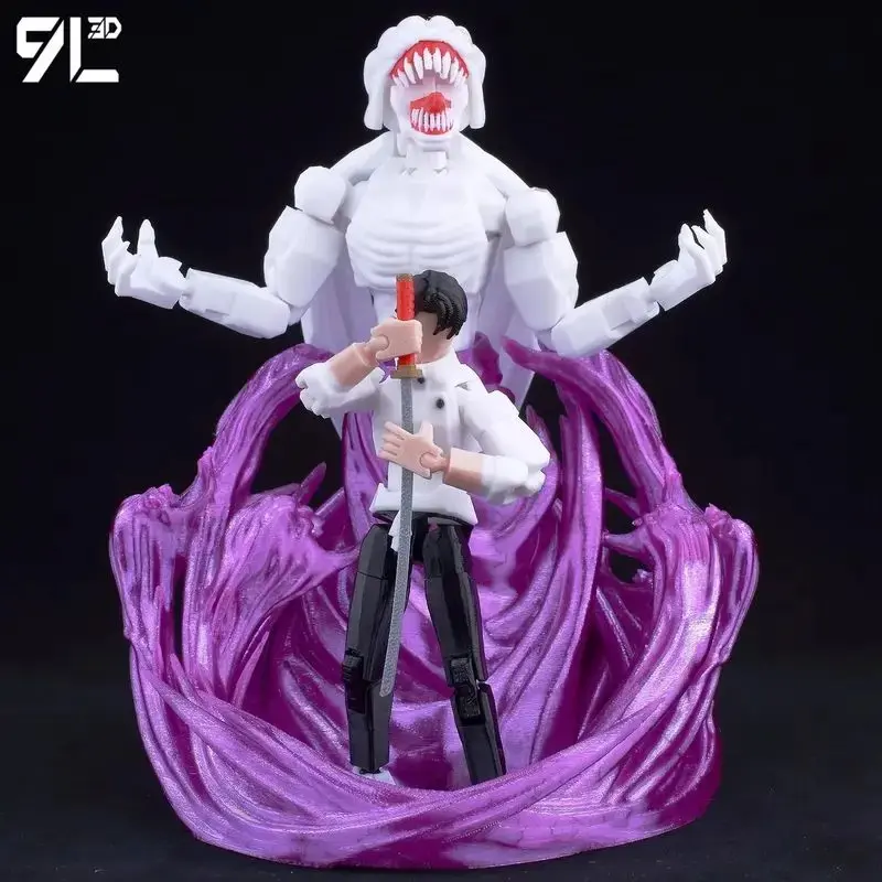 Unisex Collectible Anime Jointed Figure Model Kit, 13cm Multi-Joint Movable Toy Figures for Anime Fans (Gojo Satoru, Toji, Yuji, Sukuna, Yuuta, Rika) T13 Series